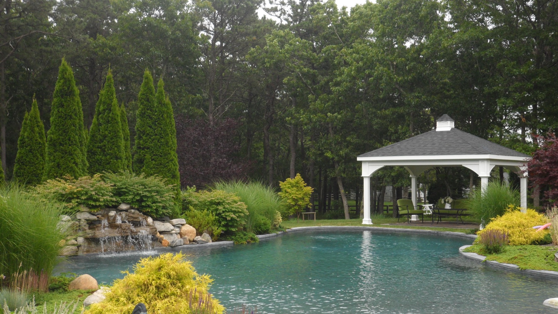 Handcrafted outdoor pavilion